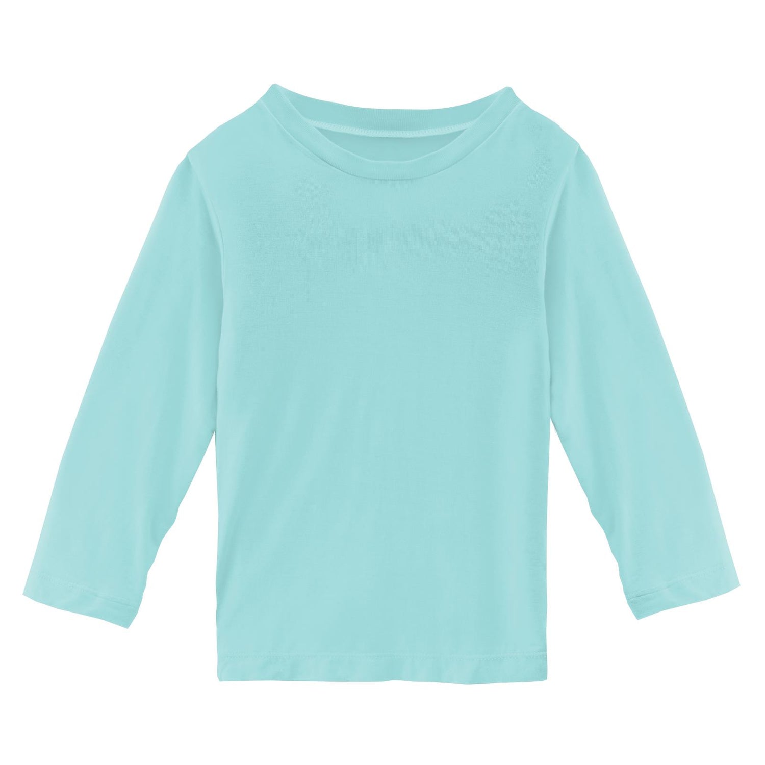 Long Sleeve Easy Fit Crew Neck Tee in Summer Sky