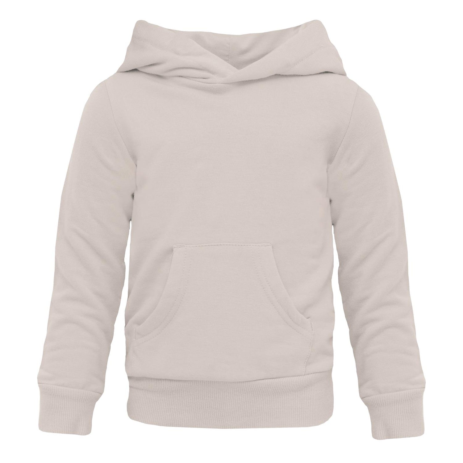 Fleece Kangaroo Pocket Pullover in Latte