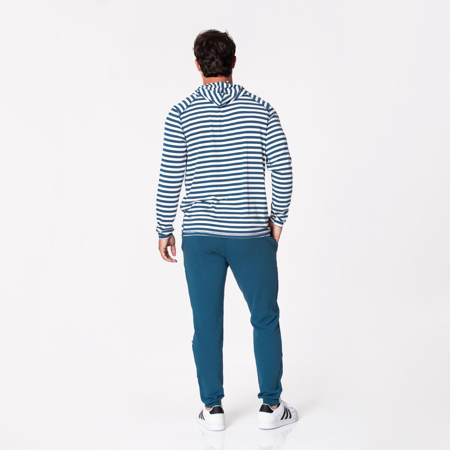 Men's Fleece Joggers in Deep Sea