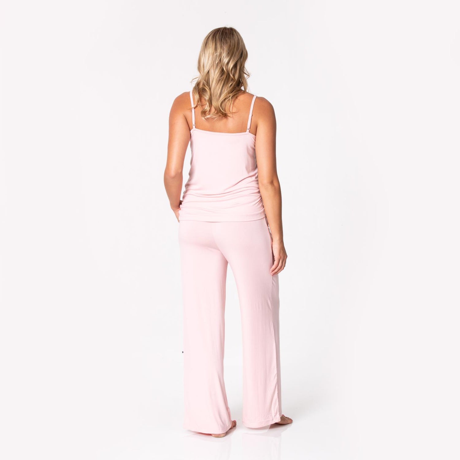 Women's Cami and Lounge Pants Pajama Set in Baby Rose