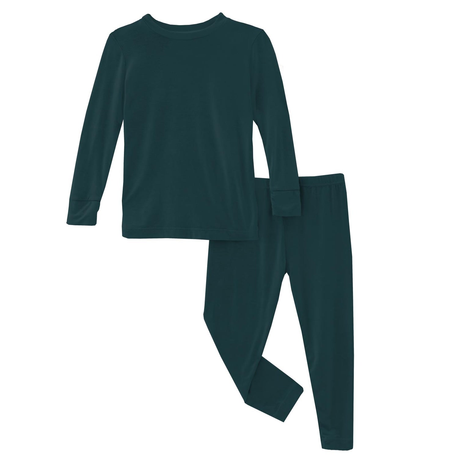 Long Sleeve Pajama Set in Pine