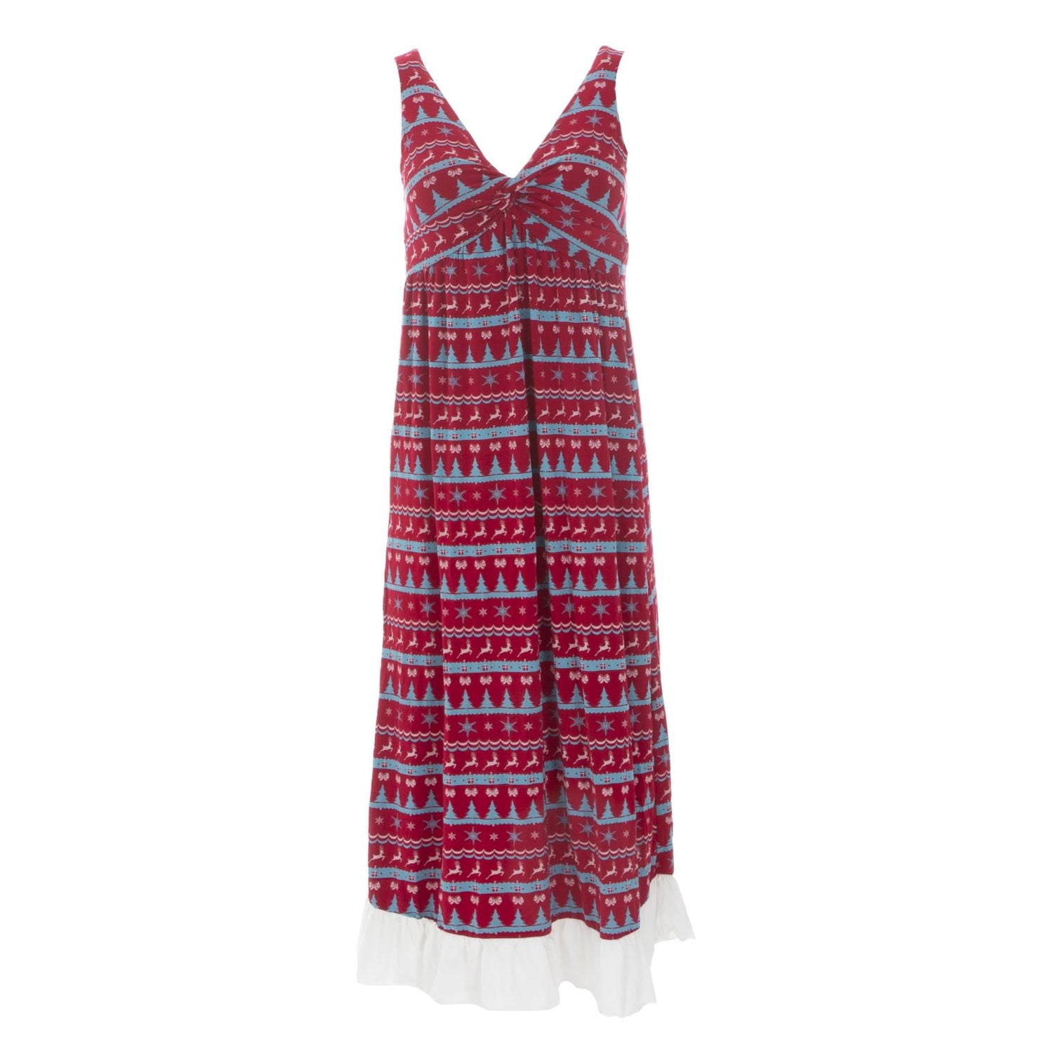 Print Twist Nightgown in Nordic Print