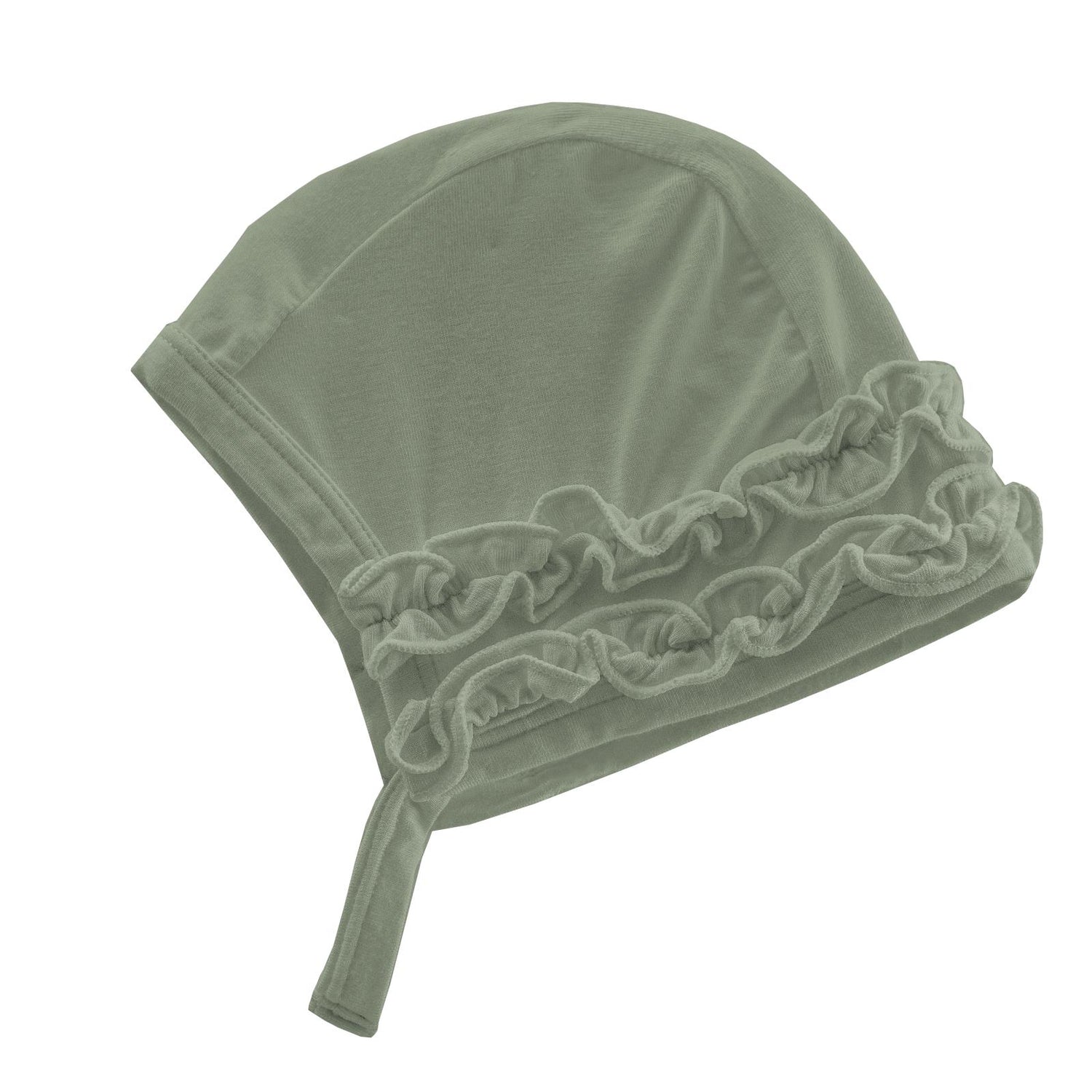 Ruffle Bonnet in Silver Sage