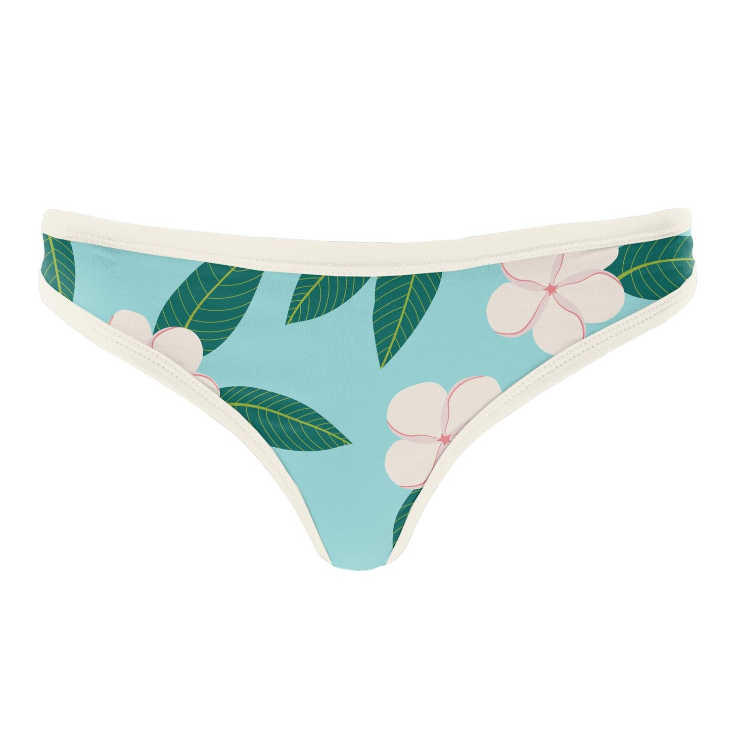 Women's Print Classic Thong in Summer Sky Plumeria