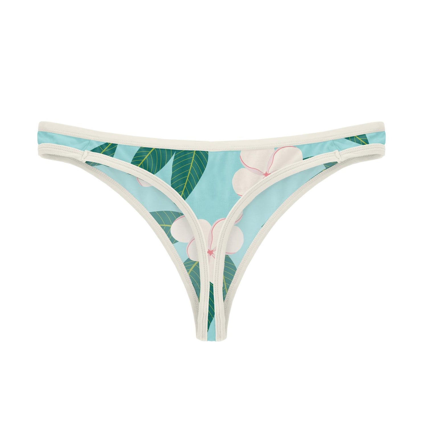 Women's Print Classic Thong in Summer Sky Plumeria