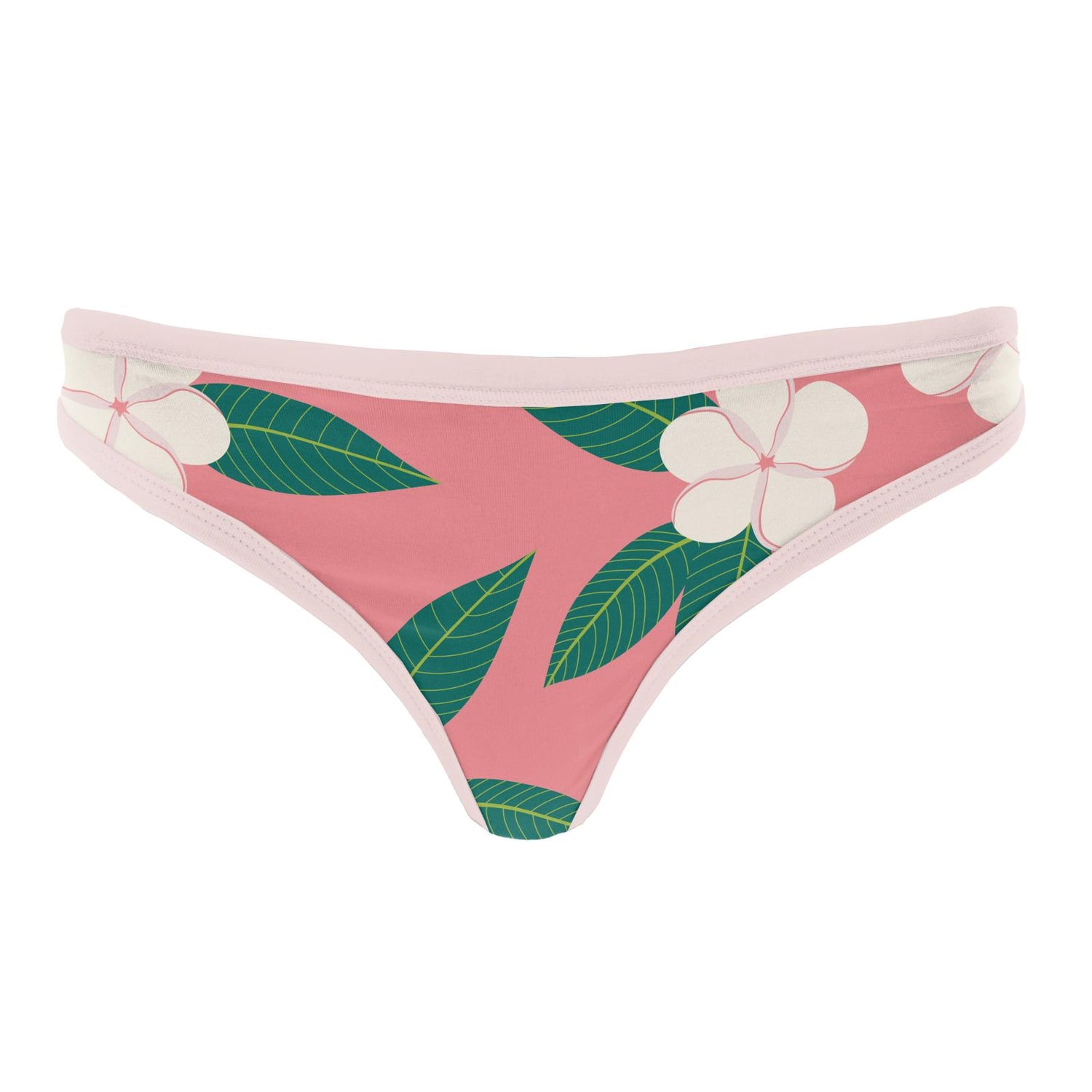 Women's Print Classic Thong in Strawberry Plumeria