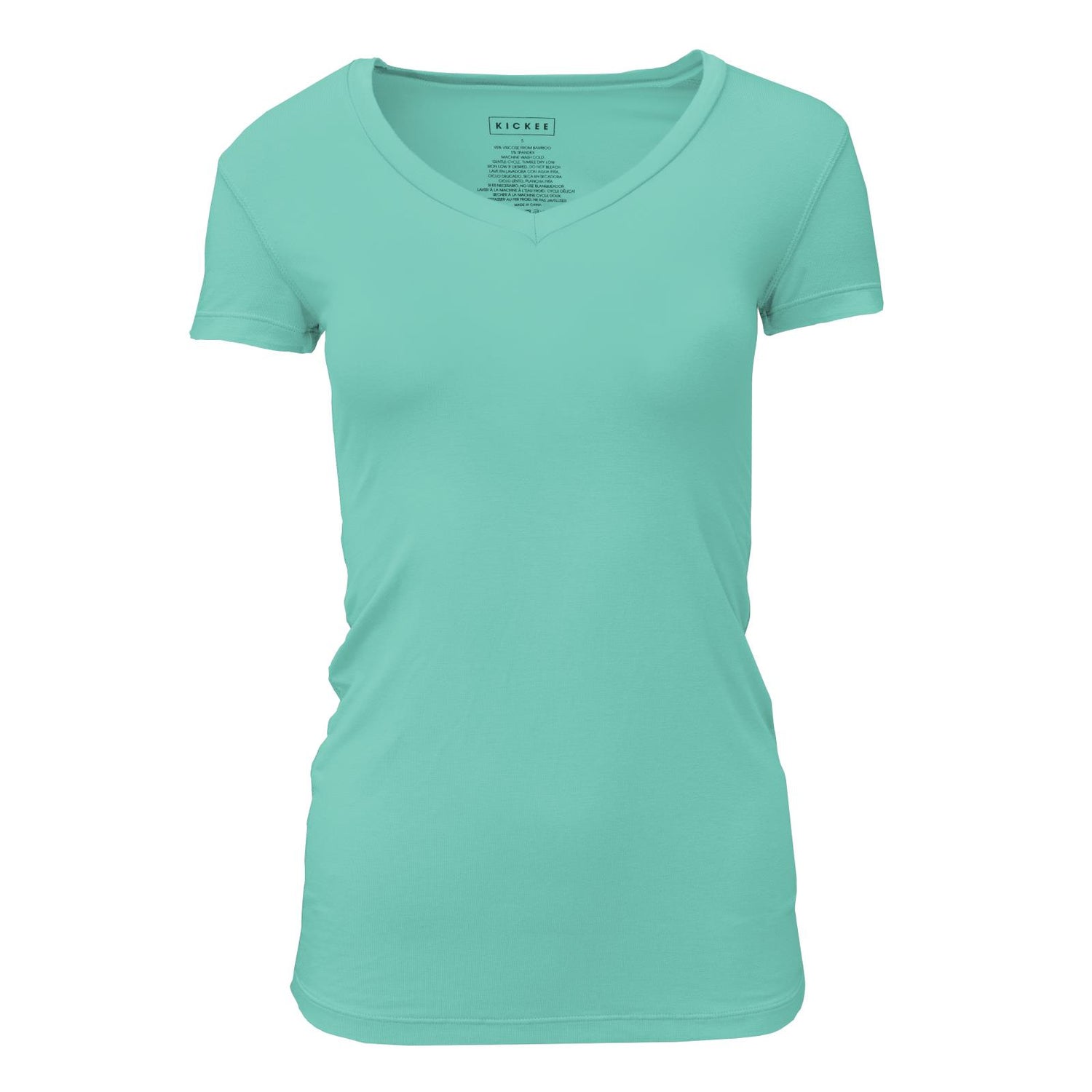 Women's Solid Short Sleeve One Tee in Glass