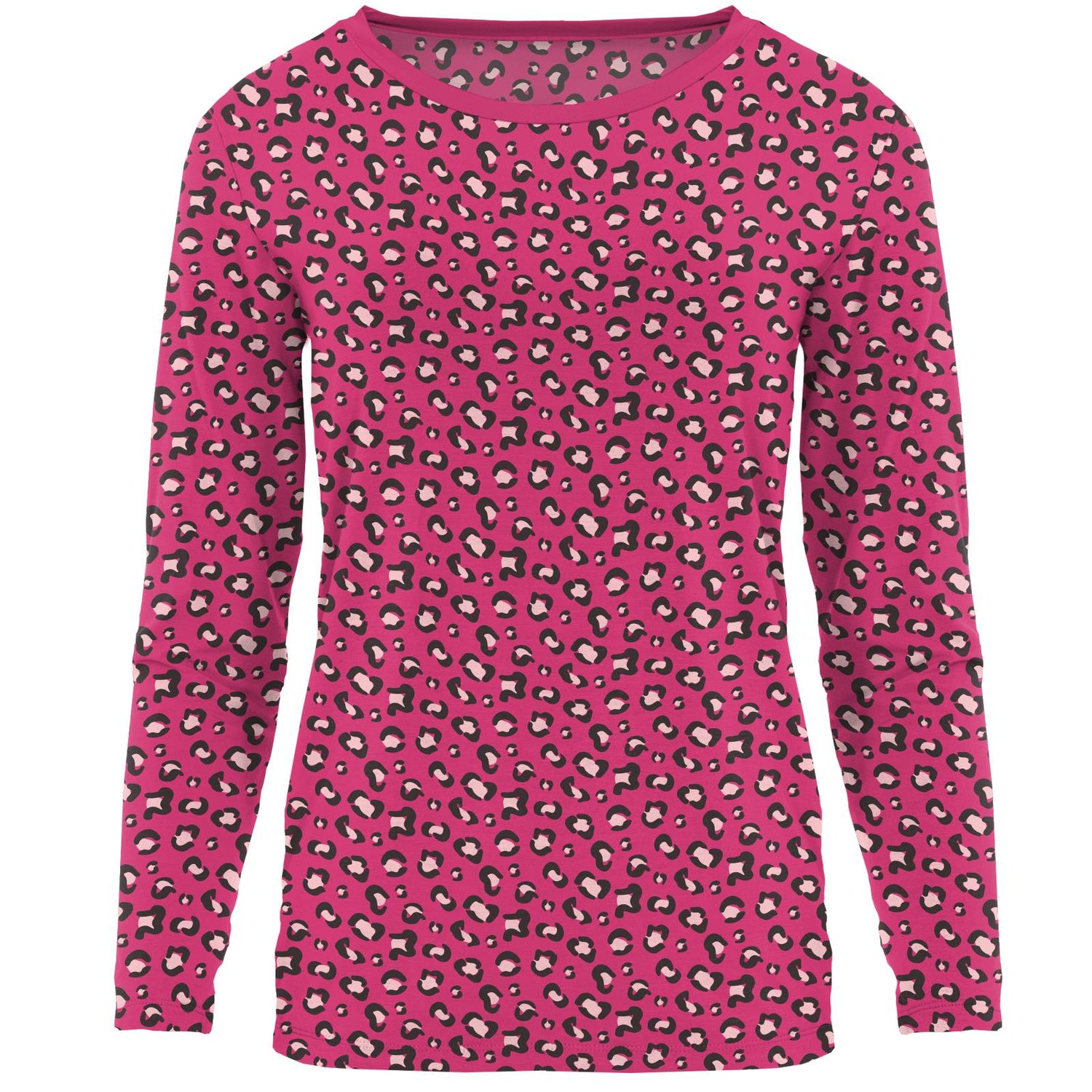 Women's Print Long Sleeve Loosey Goosey Tee in Calypso Cheetah Print