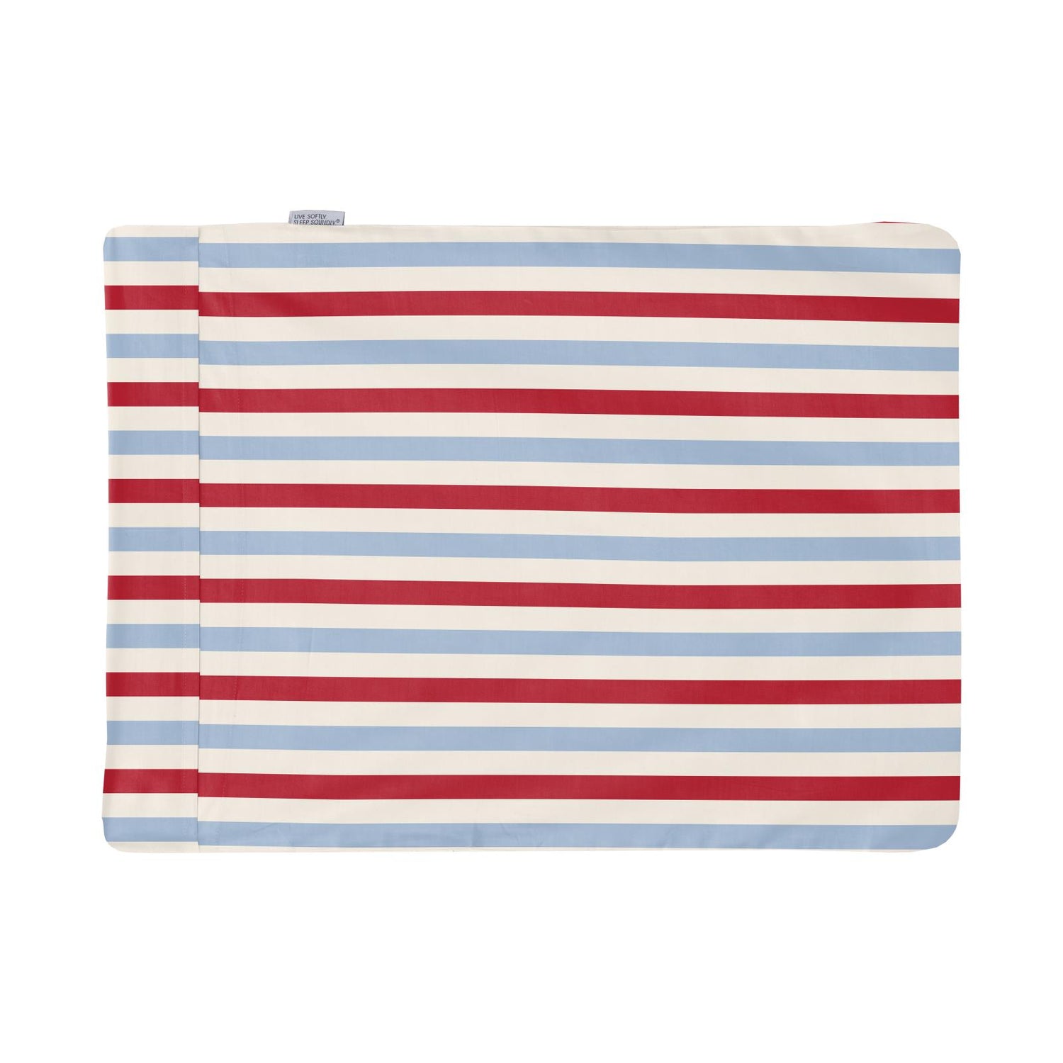 Print Foldover Pillowcase in Anniversary Balloon Stripe