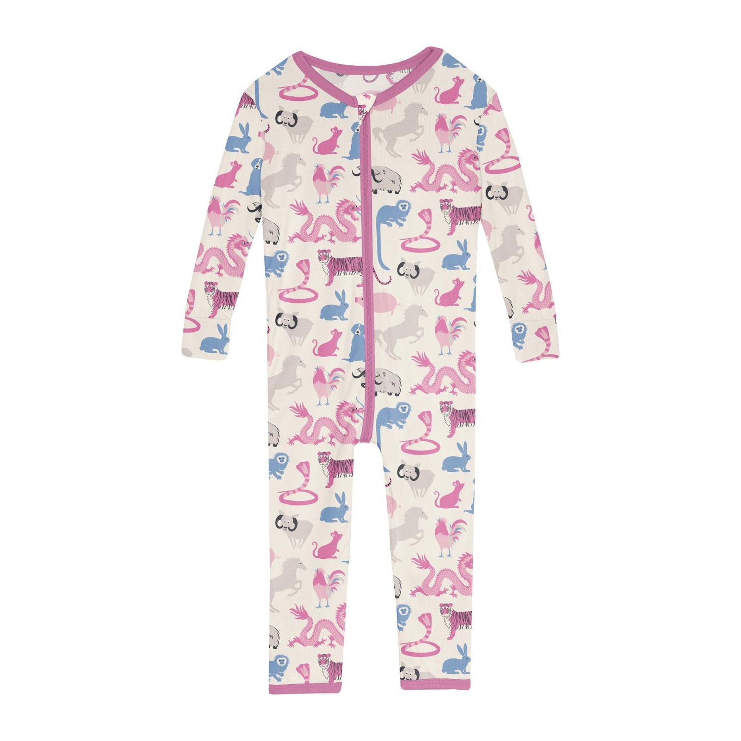 Print Convertible Sleeper with Zipper in Natural Chinese Zodiac