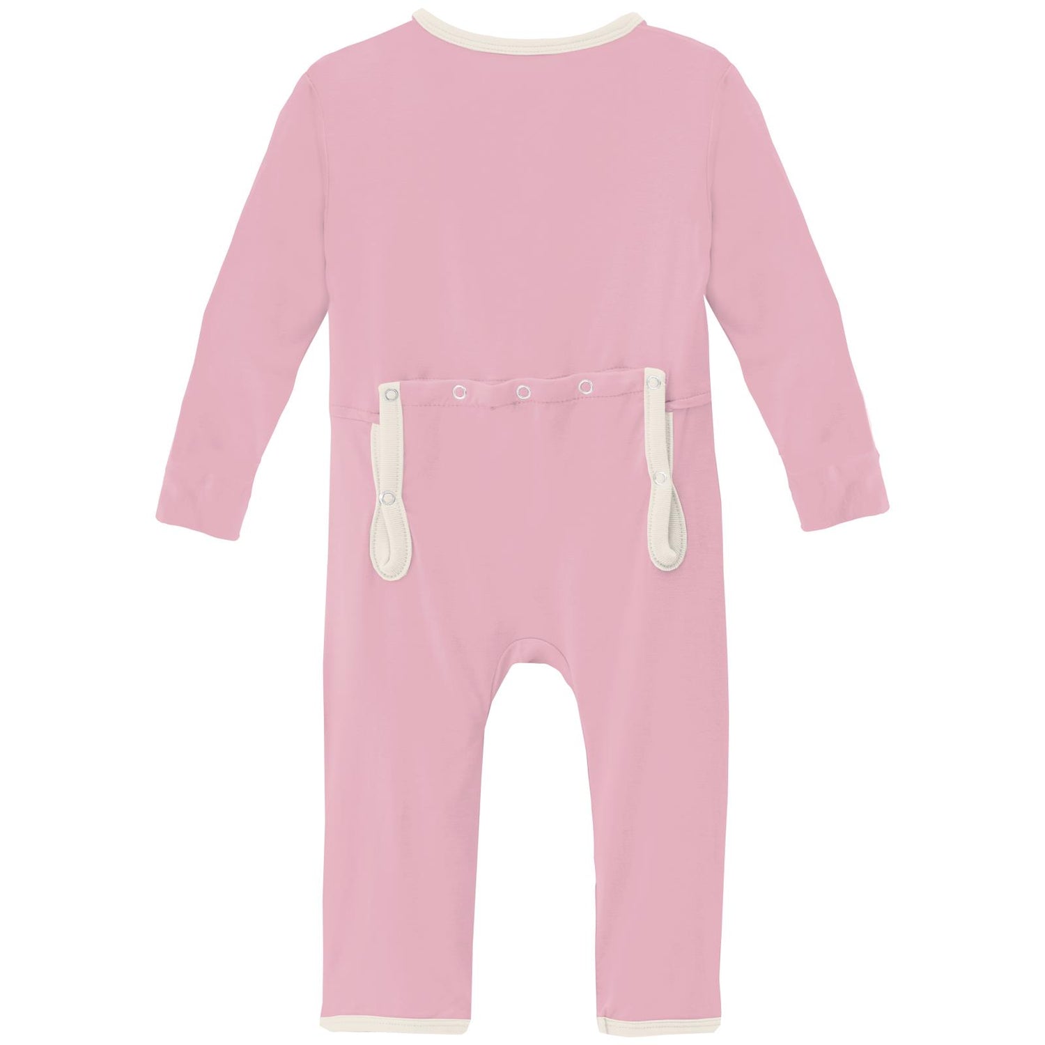 Coverall with 2 Way Zipper in Cake Pop with Natural