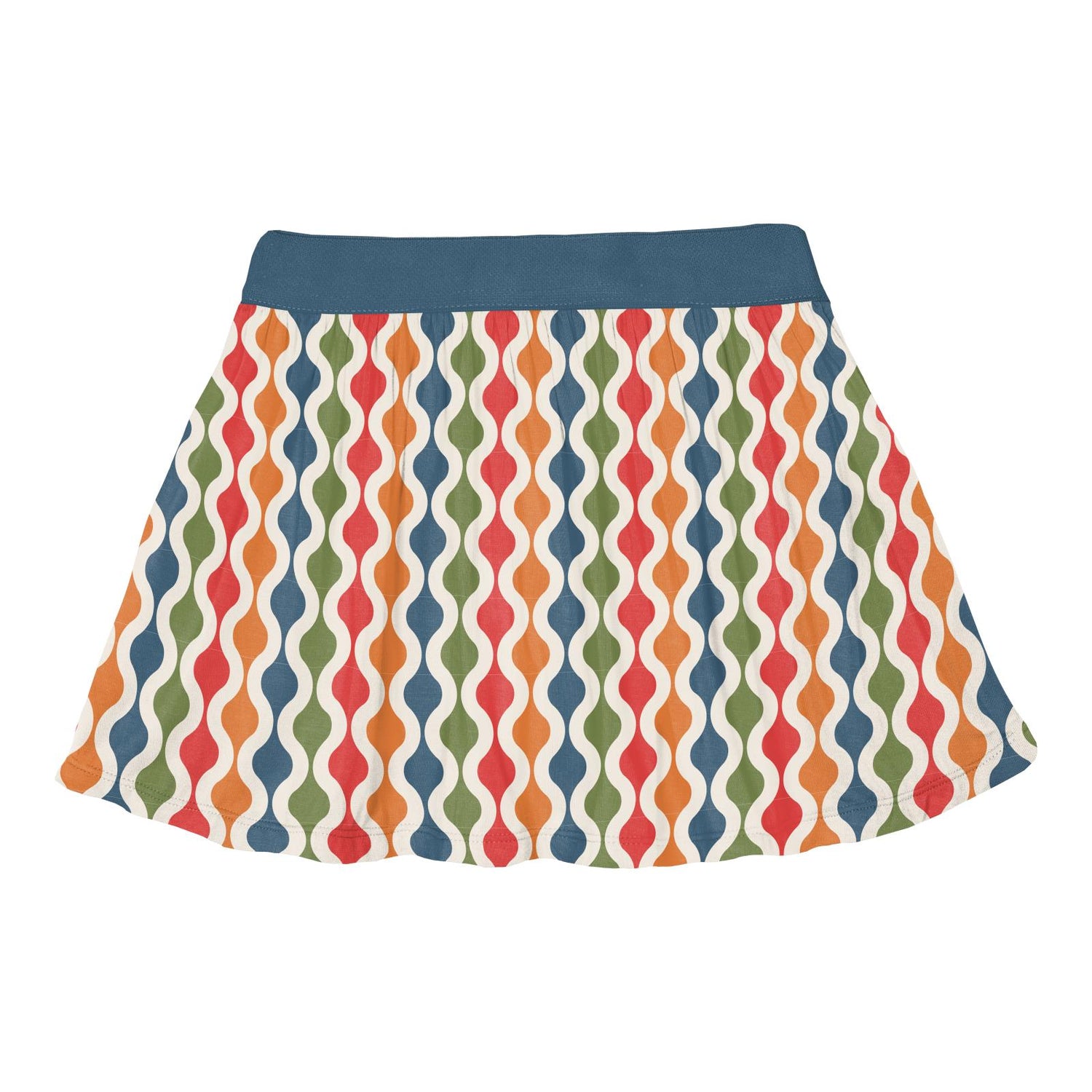 Print Swing Skort in Mod Chain