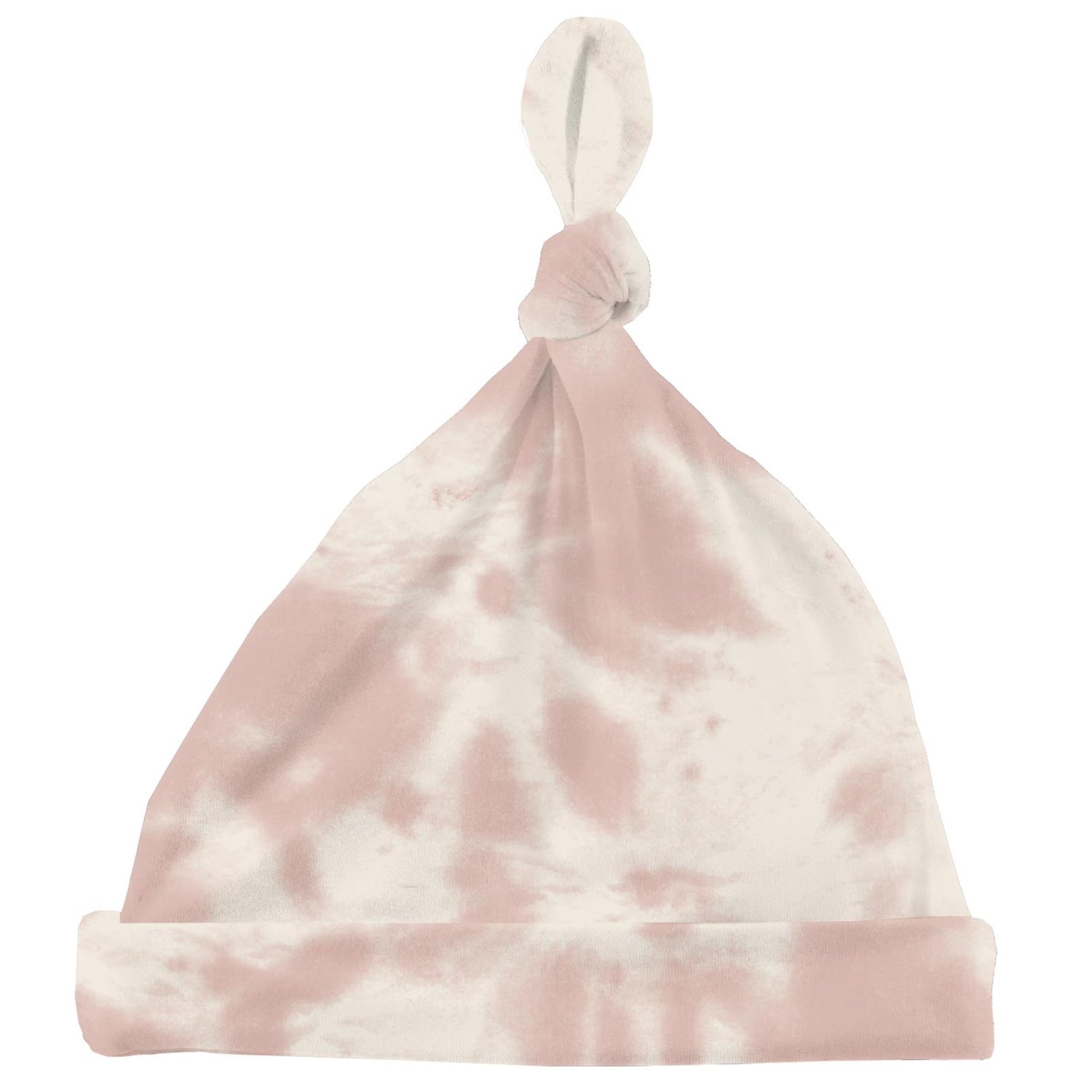 Print Knot Hat in Baby Rose Tie Dye