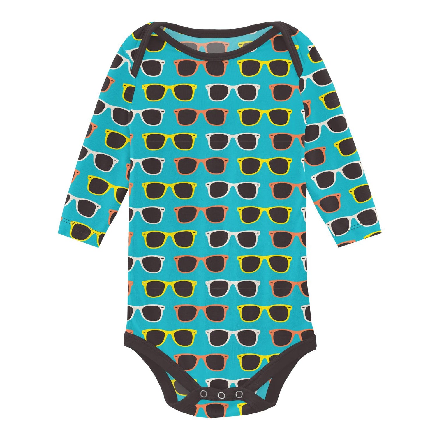 Print Long Sleeve One Piece Set of 2 in Confetti Sunglasses & Natural