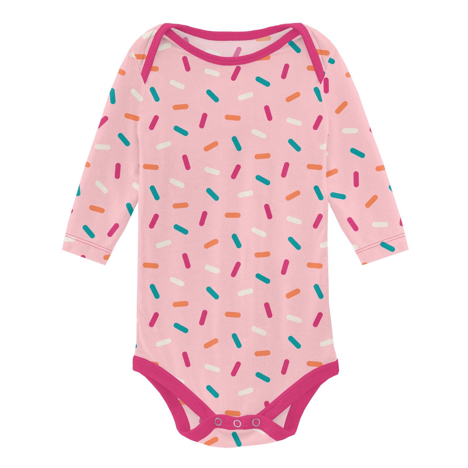 Print Long Sleeve One Piece Set of 2 in Lotus Sprinkles & Calypso