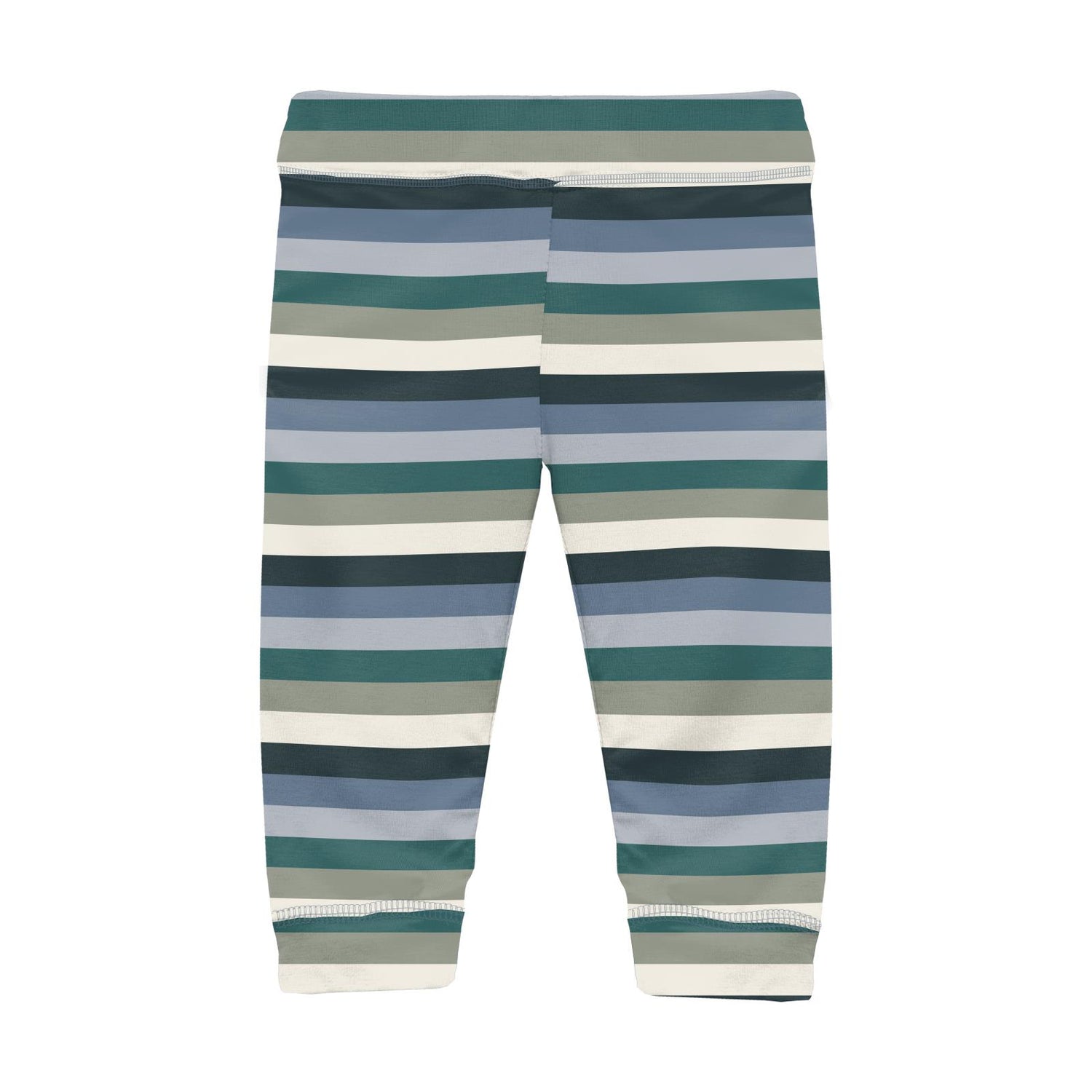 Print Casual Pants in Snowy Stripe