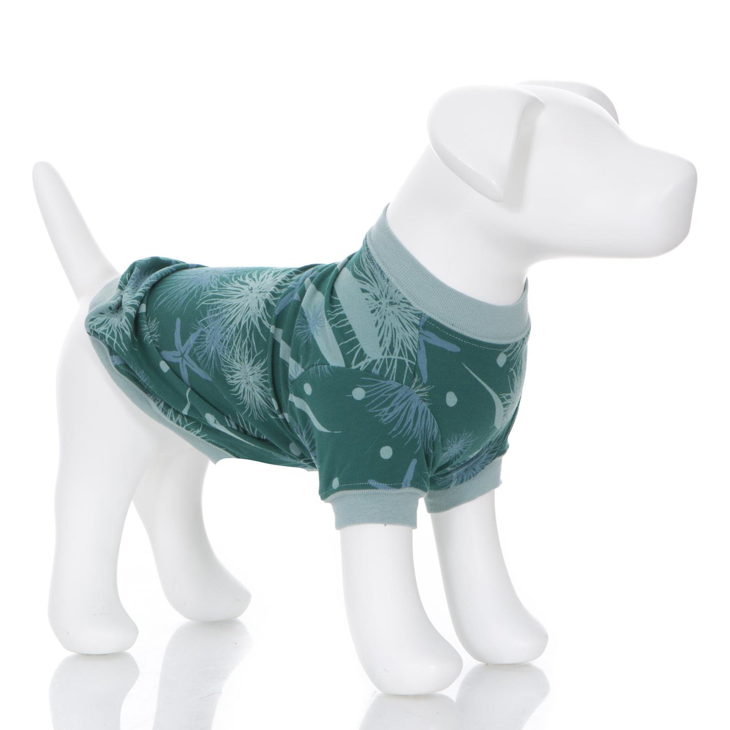 Print Dog Jammies in Ivy Sea Garden