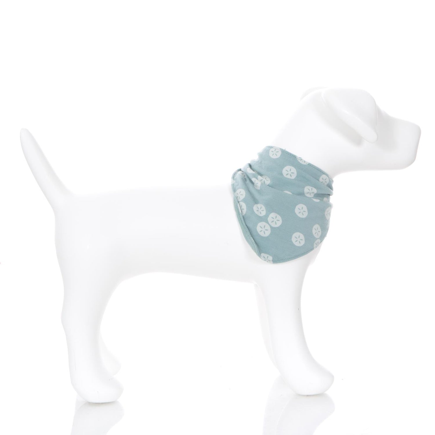 Print Dog Bandana in Jade Sand Dollar