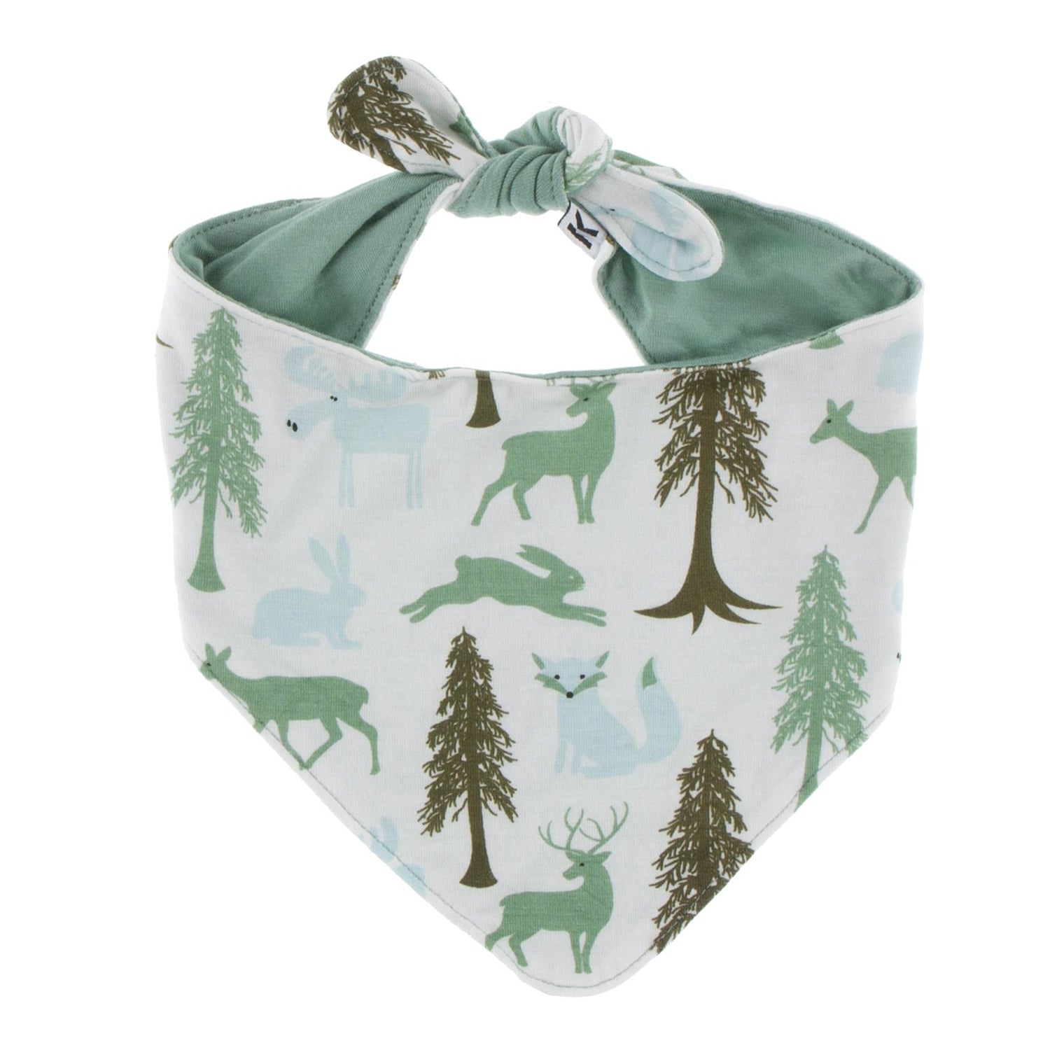 Print Dog Bandana in Natural Woodland Holiday