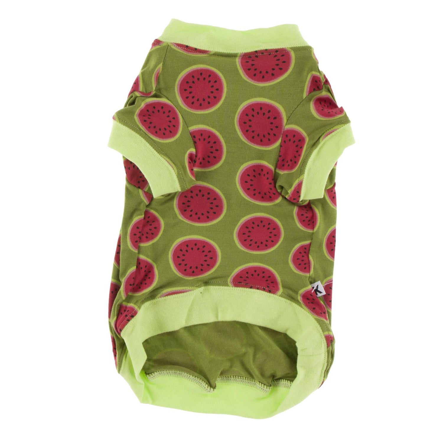 Print Dog Jammies in Grasshopper Watermelon