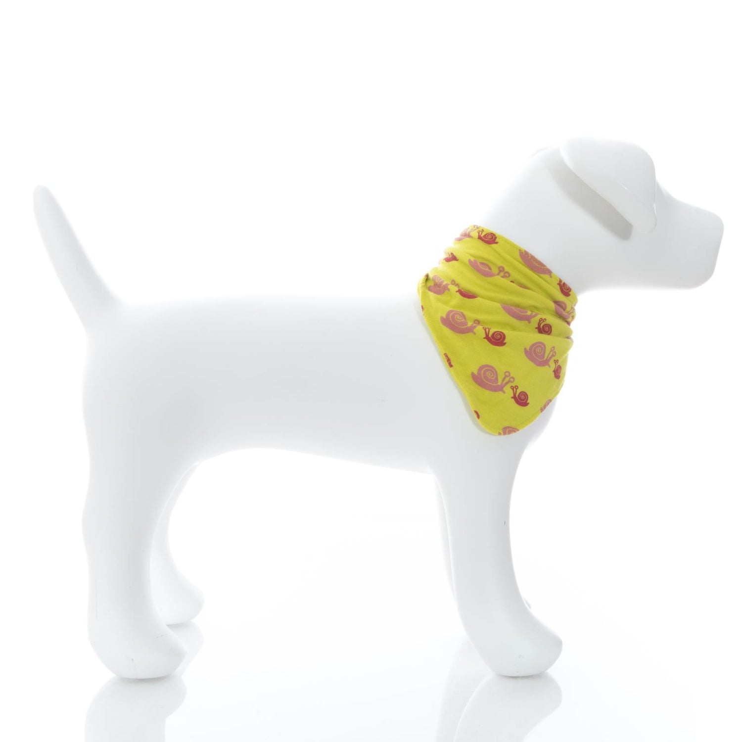 Print Dog Bandana in Banana Snails