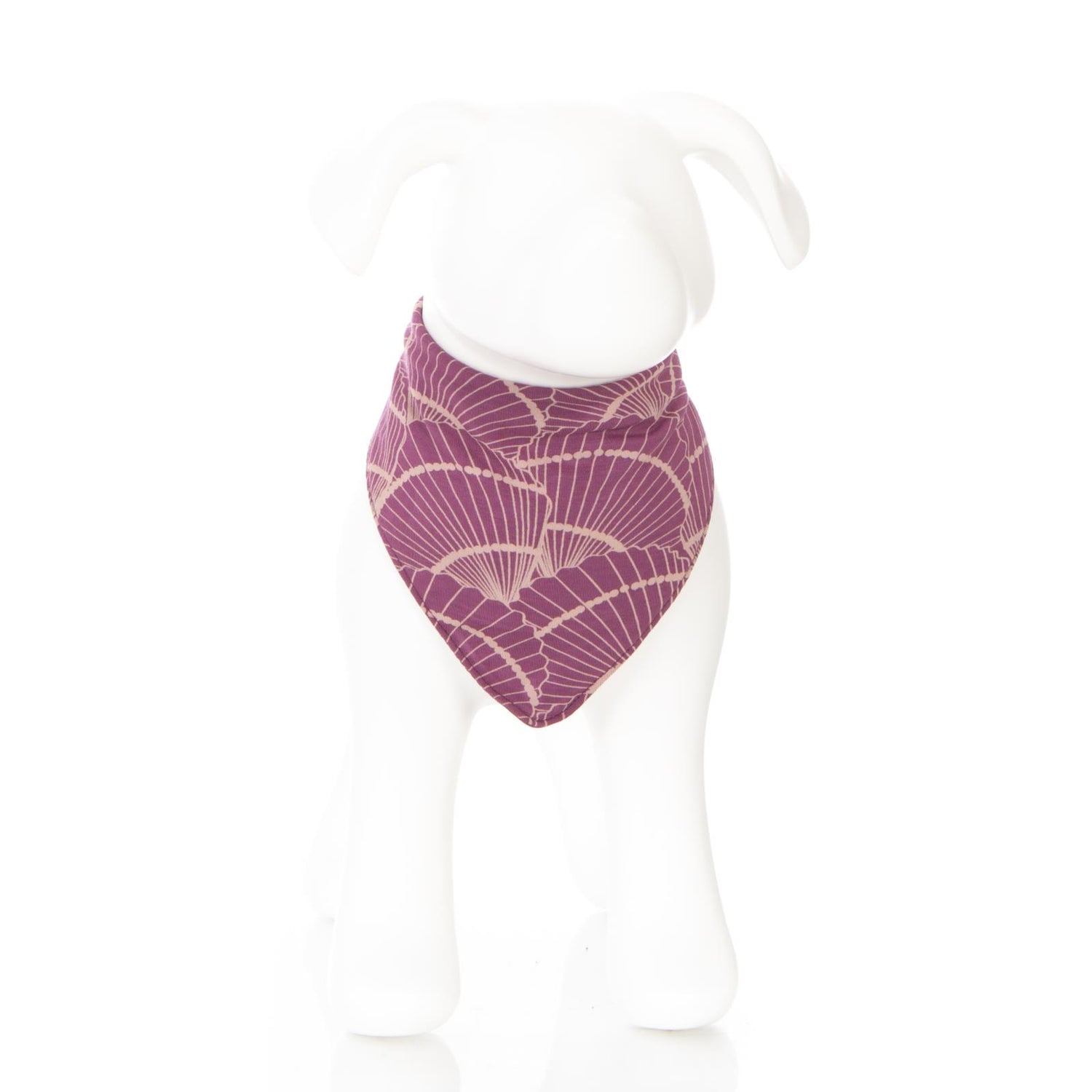 Print Dog Bandana in Shell Fossils