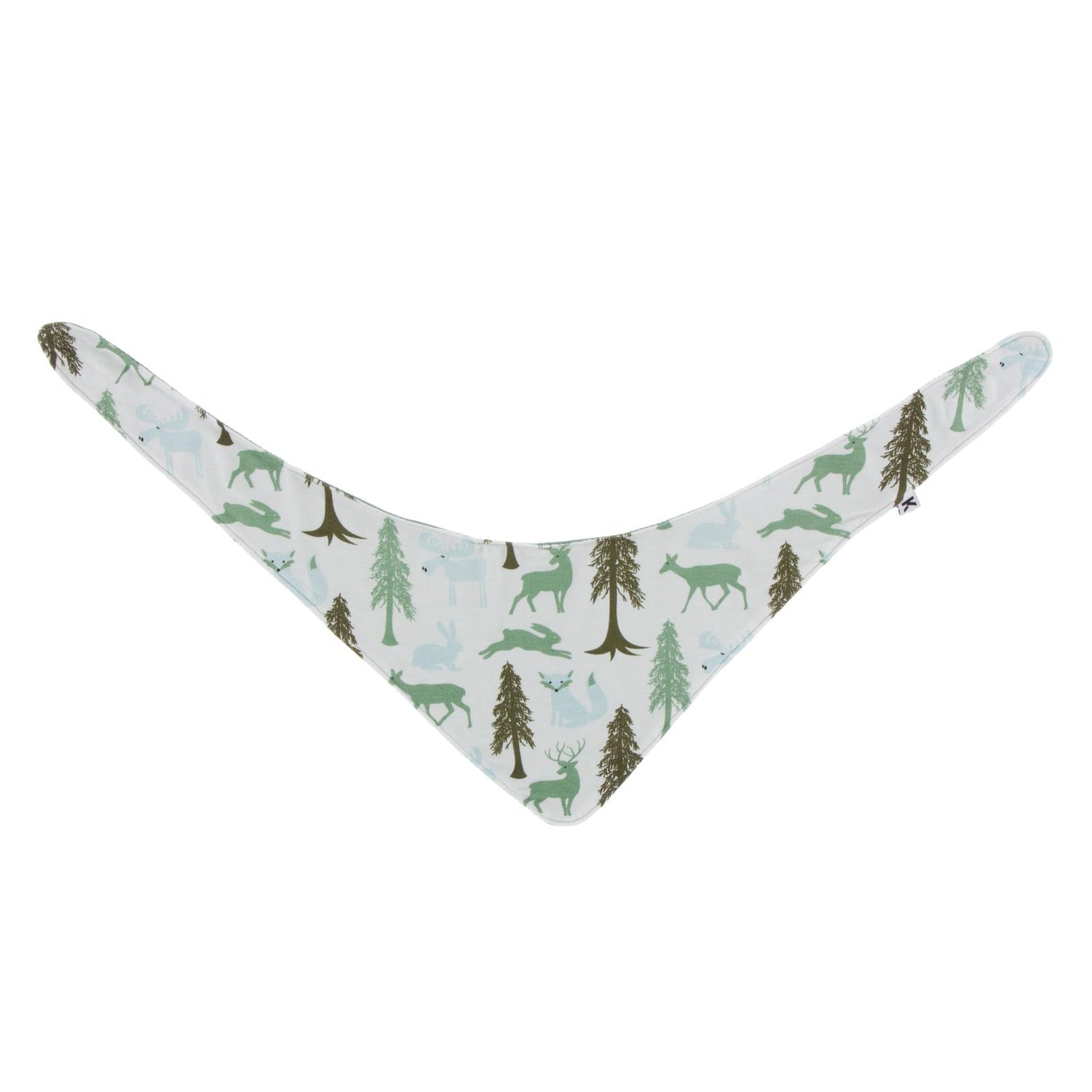 Print Dog Bandana in Natural Woodland Holiday