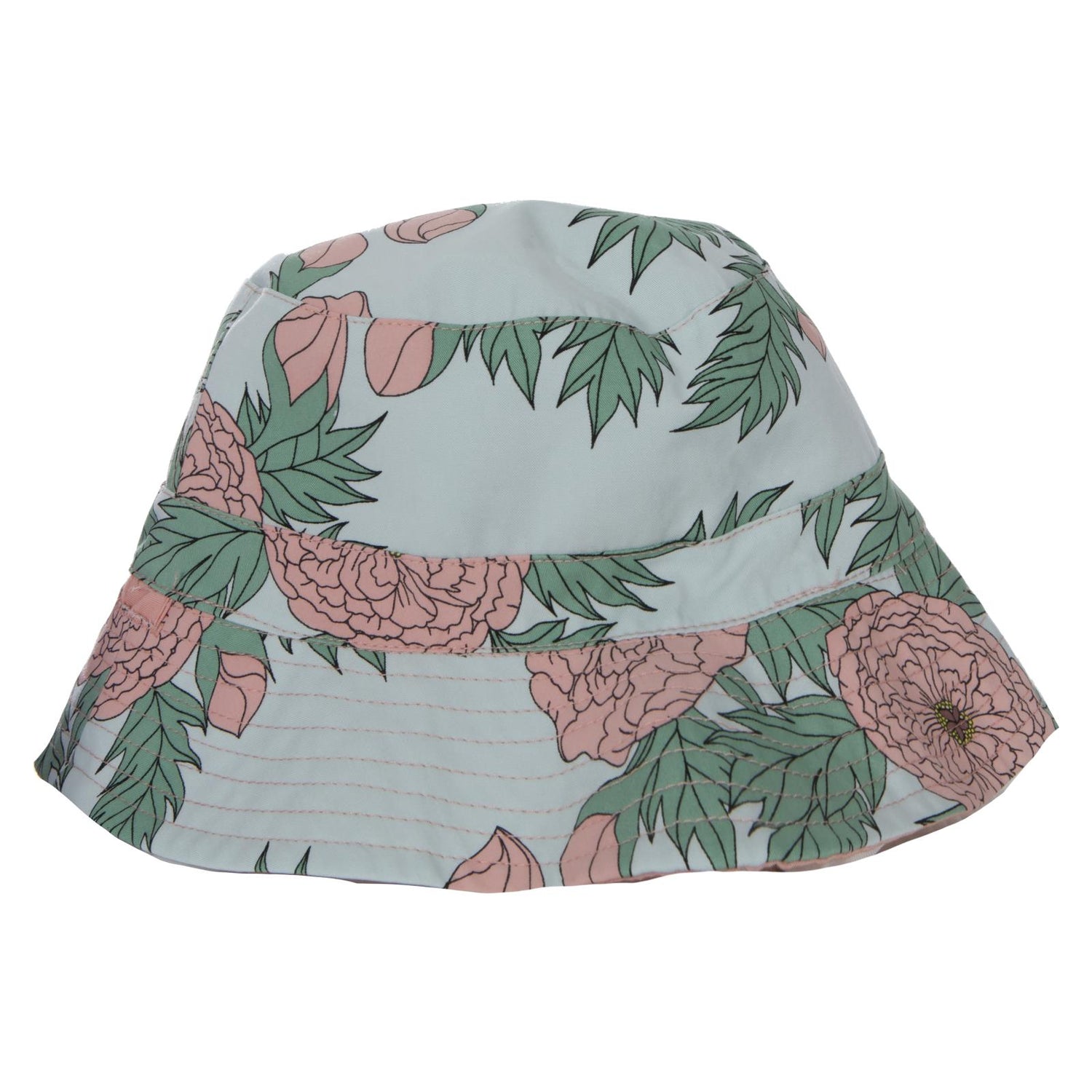 Print Reversible Bucket Hat in Spring Sky Floral