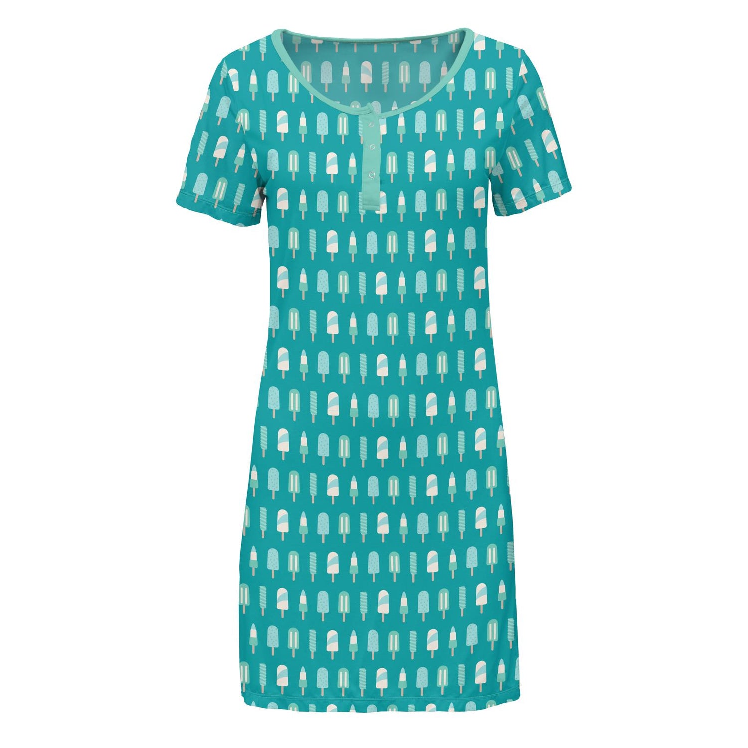 Women's Print Short Sleeve Nightshirt in Neptune Popsicles