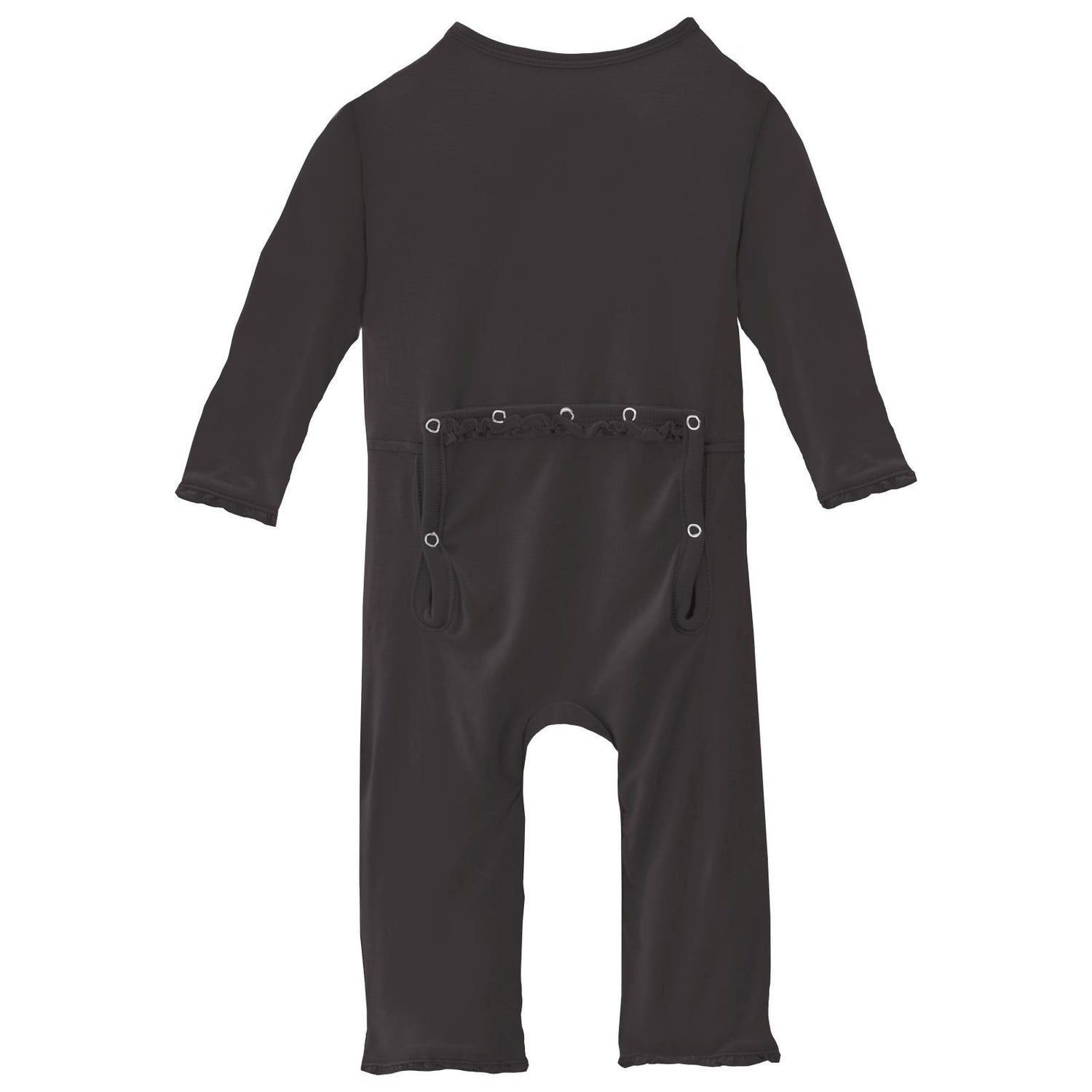 Muffin Ruffle Coverall with 2 Way Zipper in Midnight