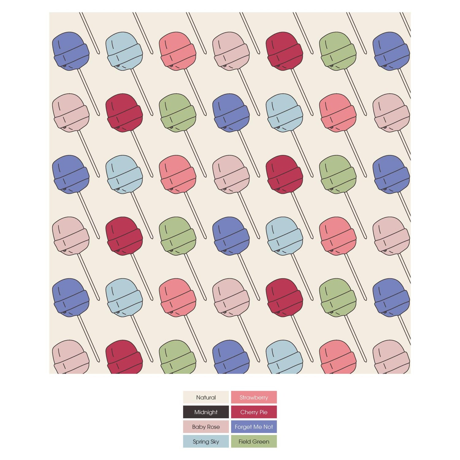 Print Quilted Throw Blanket in Lula's Lollipops/Strawberry Boots